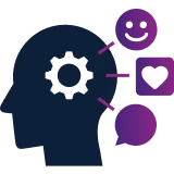 エージェントにサイトの特性に合う性格を設定できるイメージ